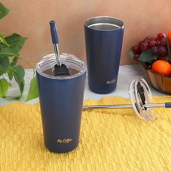 Mr. Coffee Java Quest 4-Piece Set 16 Ounce Double Wall Stainless