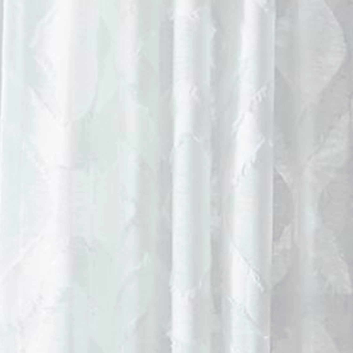 Saturday Knight Ltd Edge Diamond Shaped Window Panel With 1.5" Rod Pocket - 52x63", White