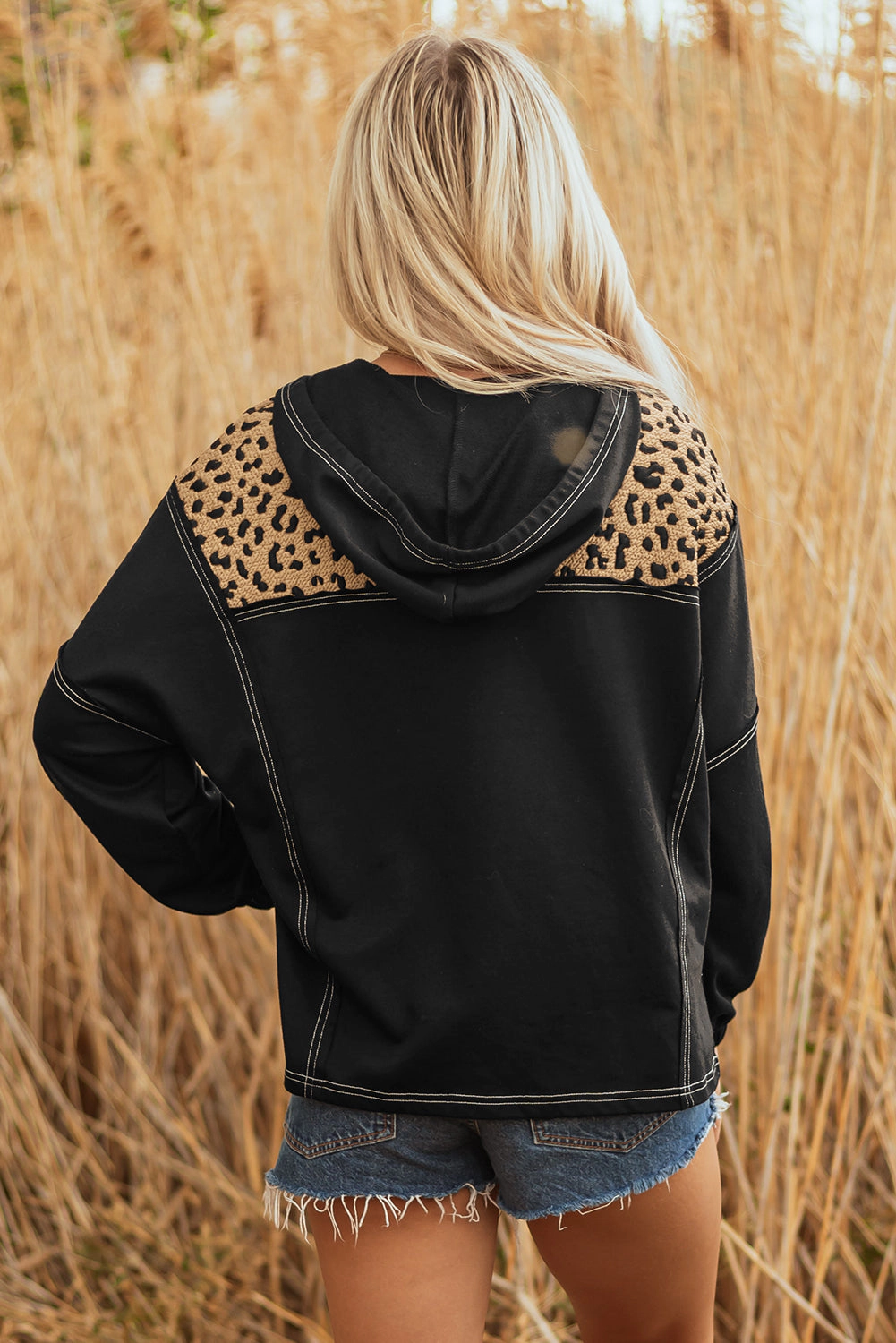 Threaded Pear Women's Monanaya Cuff Quarter Zip Hoodie