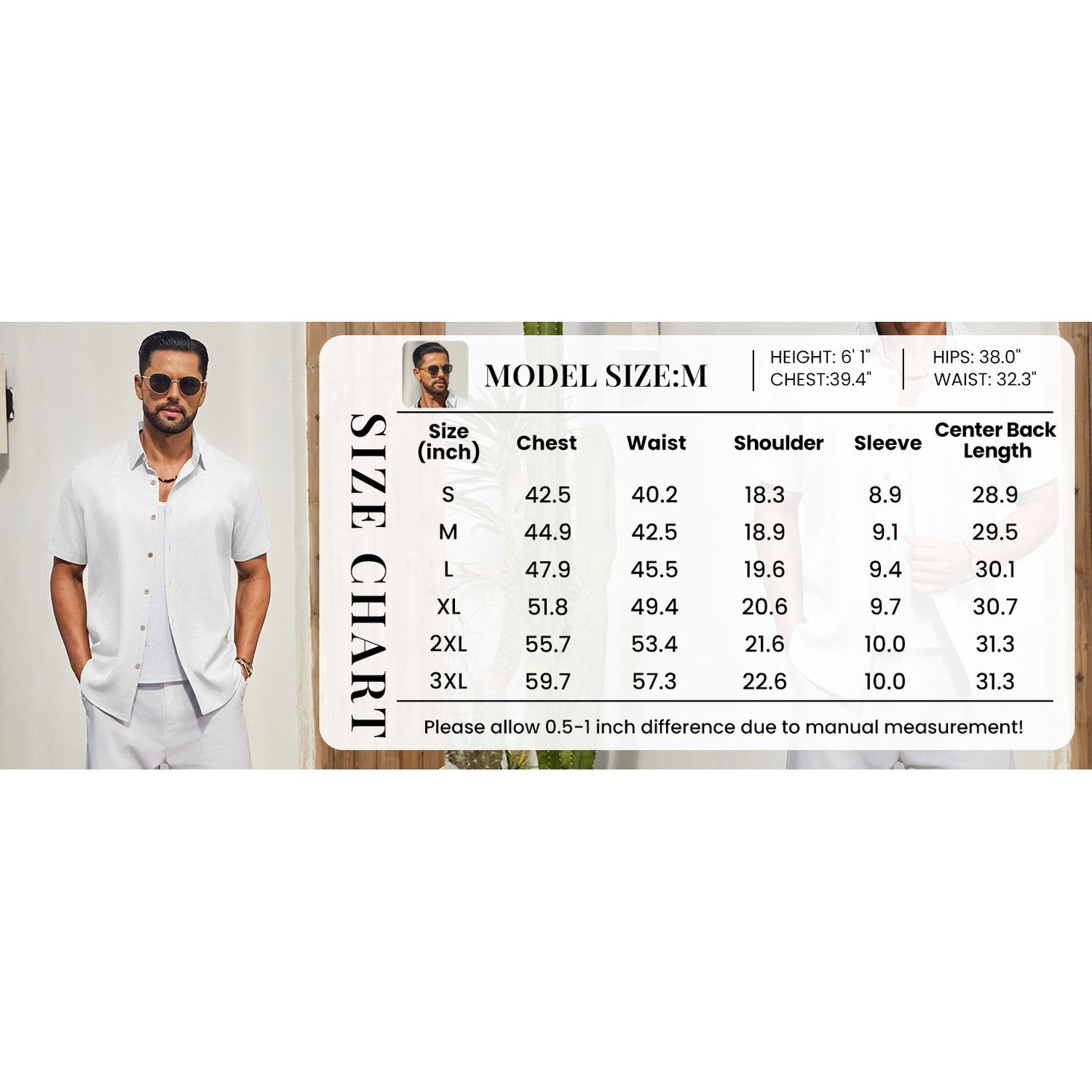 COOFANDY Mens Casual Short Sleeve Button Down Shirts  Lapel Collar Solid Tops