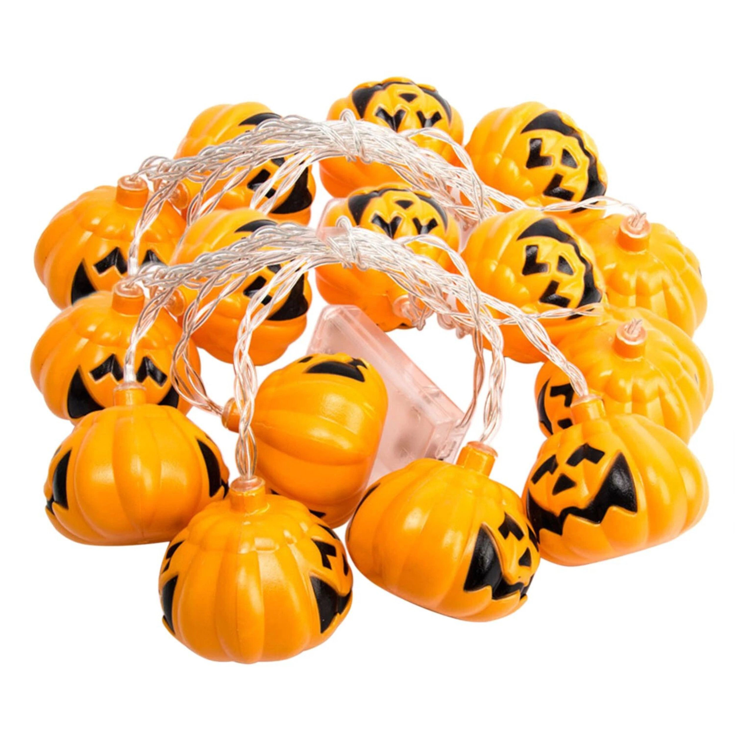 Home Collection 9 Ft 16 LED Halloween Pumpkin String Lights
