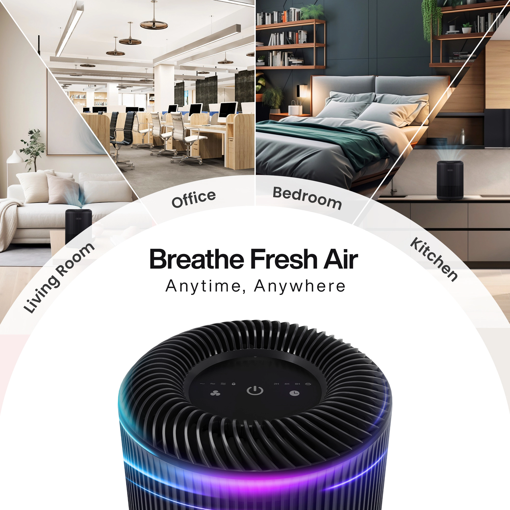 Miko Essence A-100 Air Purifier with True HEPA Filtration