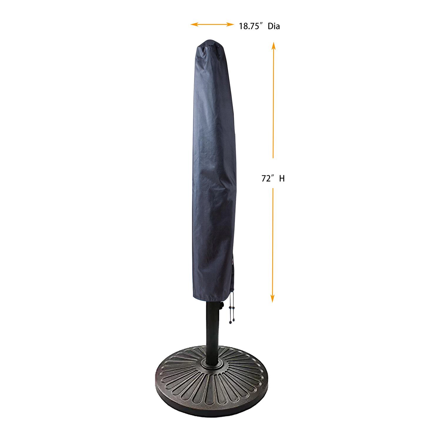 Summerset Shield Umbrella 11' Cover Ultimate Protection for Your Outdoor Furniture 7"/18.75" x 72" Mercury