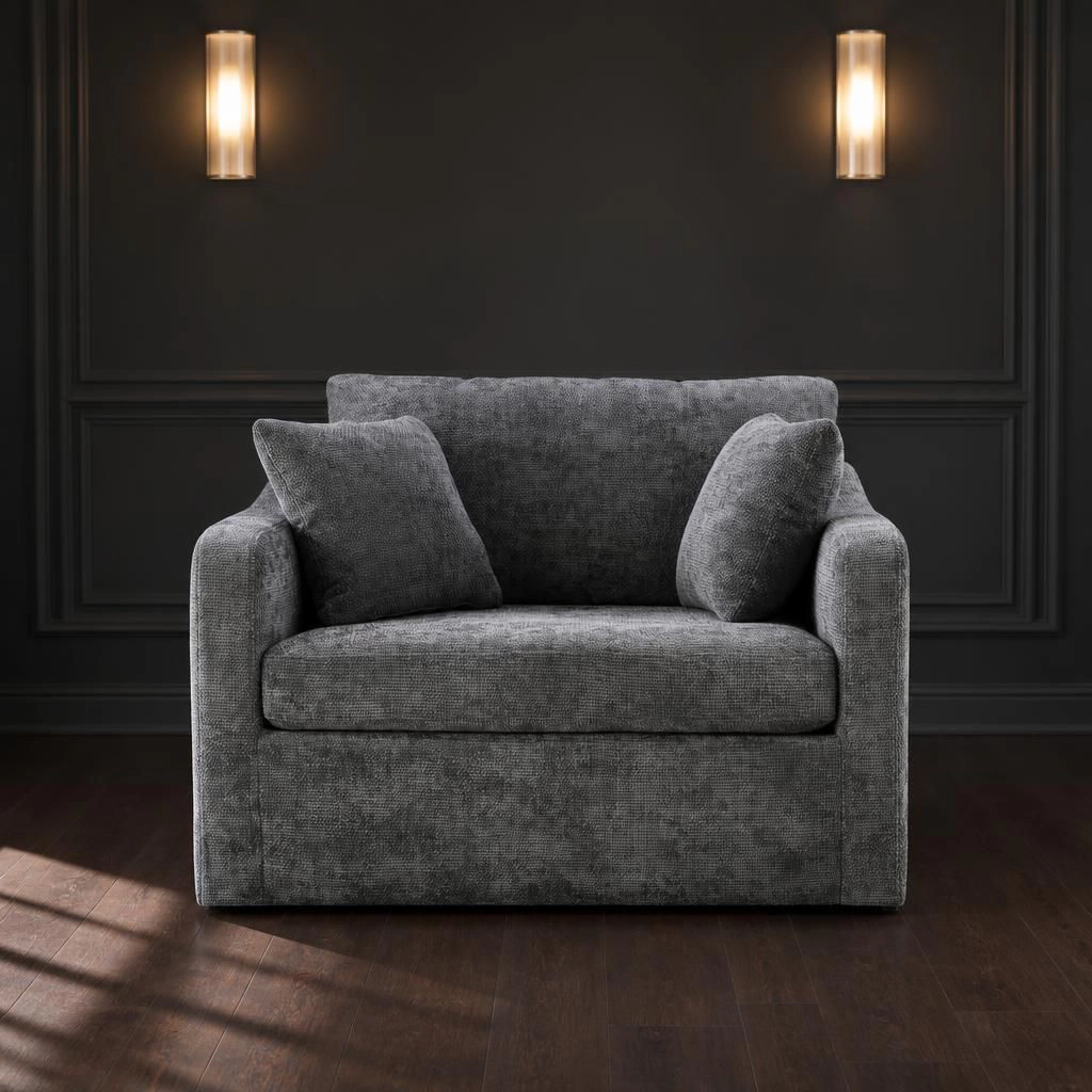 GOODSILO Comfortable Upholstered Chenille Accent Chair