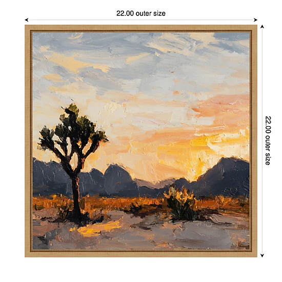 Amanti Art Desert Sky at Joshua Tree II Framed Canvas Wall Art Print ...