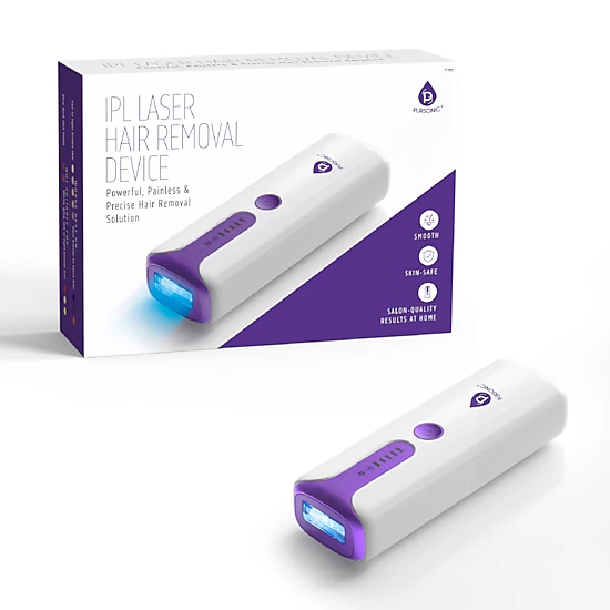 Pursonic Unisex IPL Hair Removal Device: Cooling Function, 999,999 Flashes & Adjustable Energy Levels