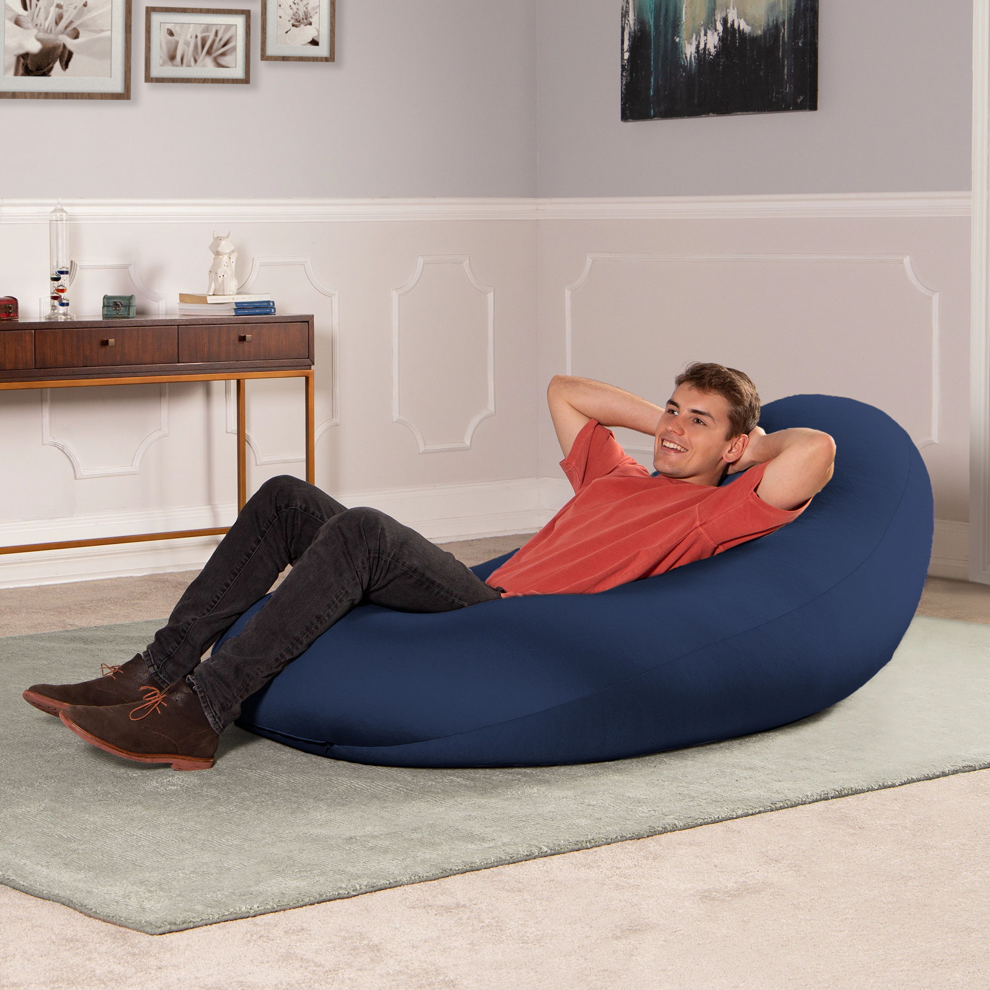 Jaxx Nimbus Therapeutic Sensory Bean Bag Chair – Cloud-Like Adjustable Body Pod Design for Ergonomic Relief and Comfort