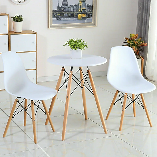 LJG Set of 2 Mid-Century Modern DSW Dining Side Chair
