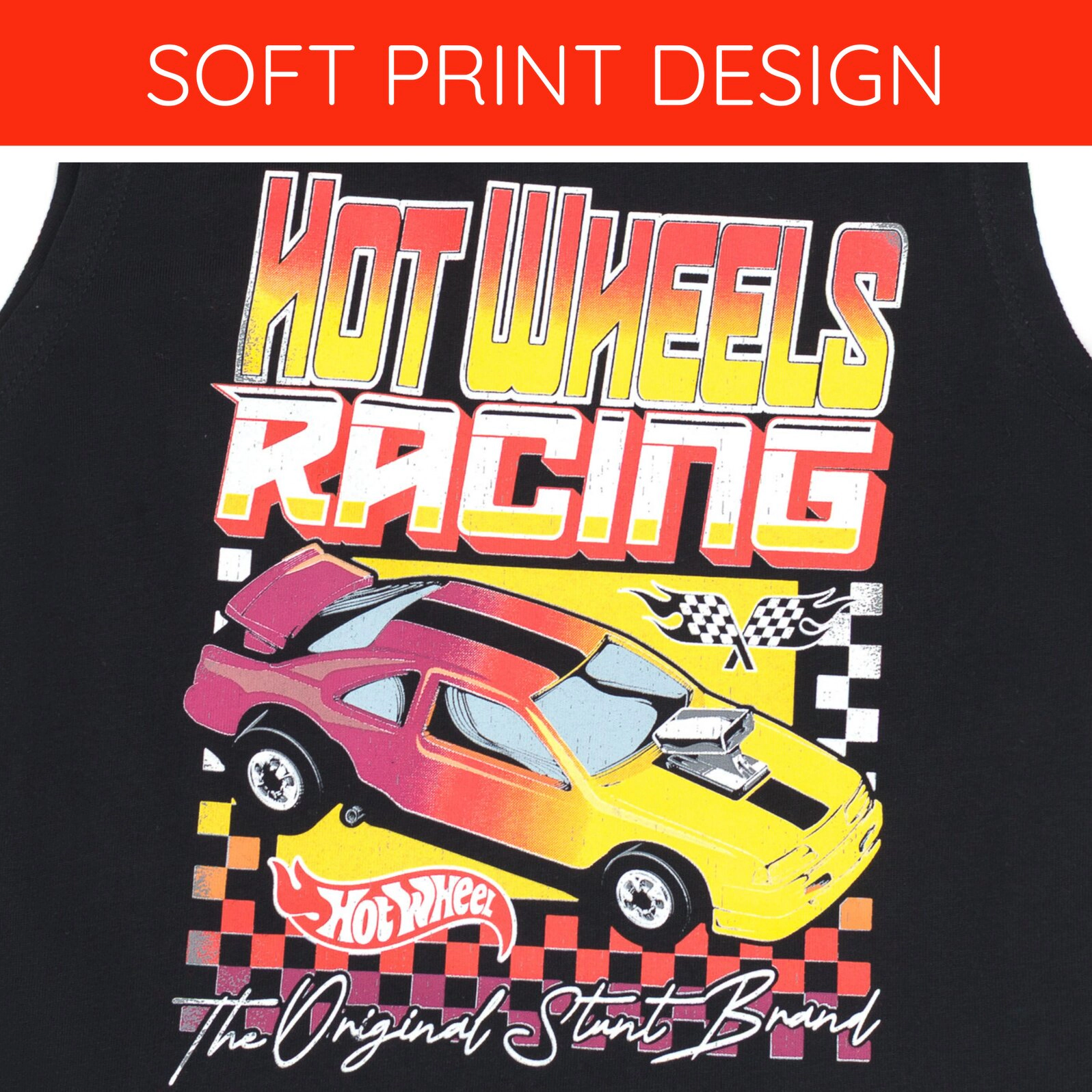 Hot Wheels Boys' Racing 2-Piece Tank Top and Shorts Set