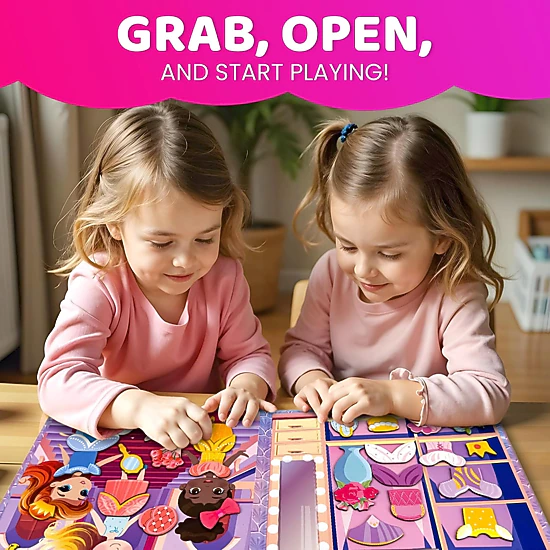 QUOKKA Magnetic Dress-Up Dolls, Creative Pretend Play Set with Mix & Match Outfits for Kids Ages 3-5