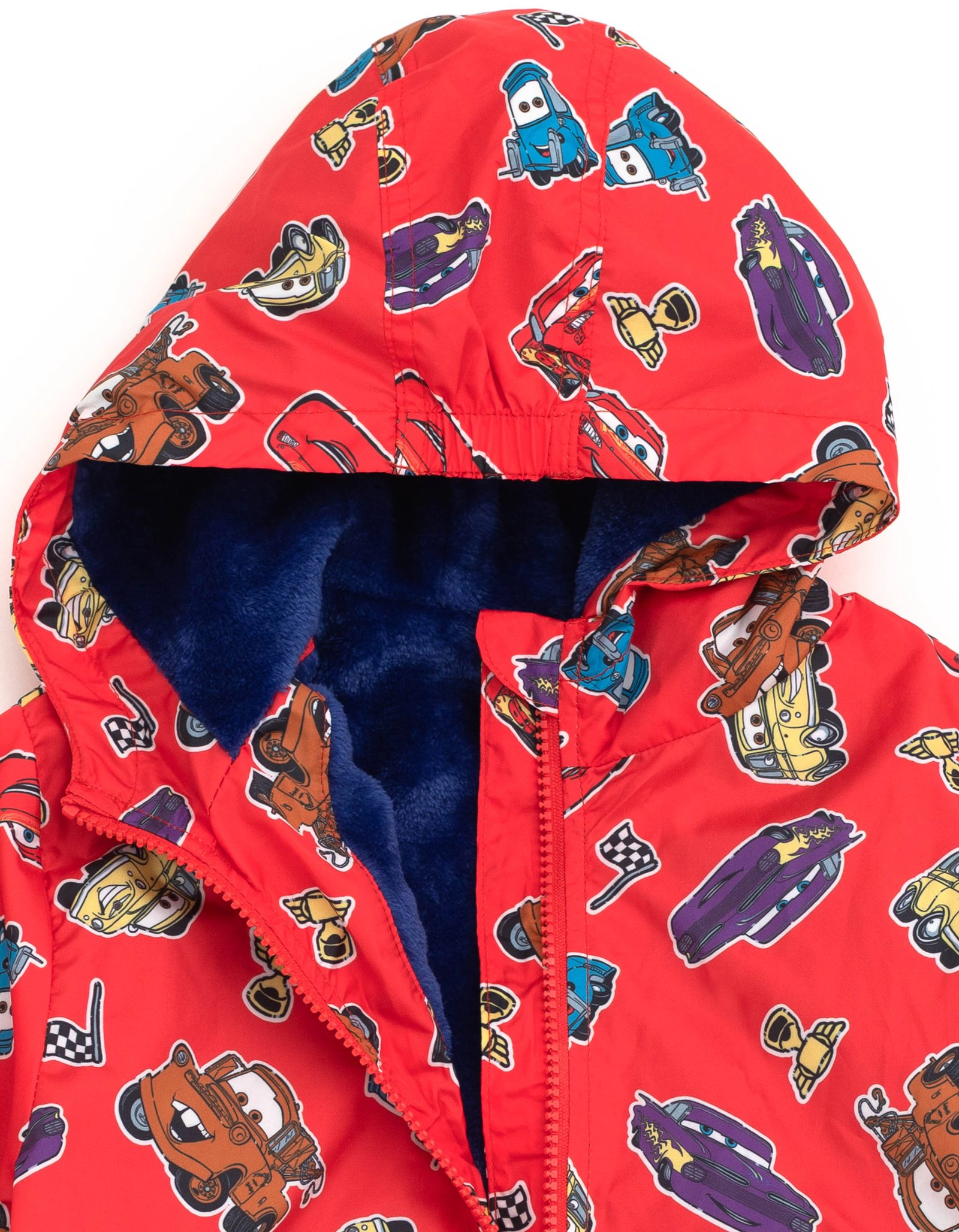 Disney Boys' Fleece Hooded Rain Jacket
