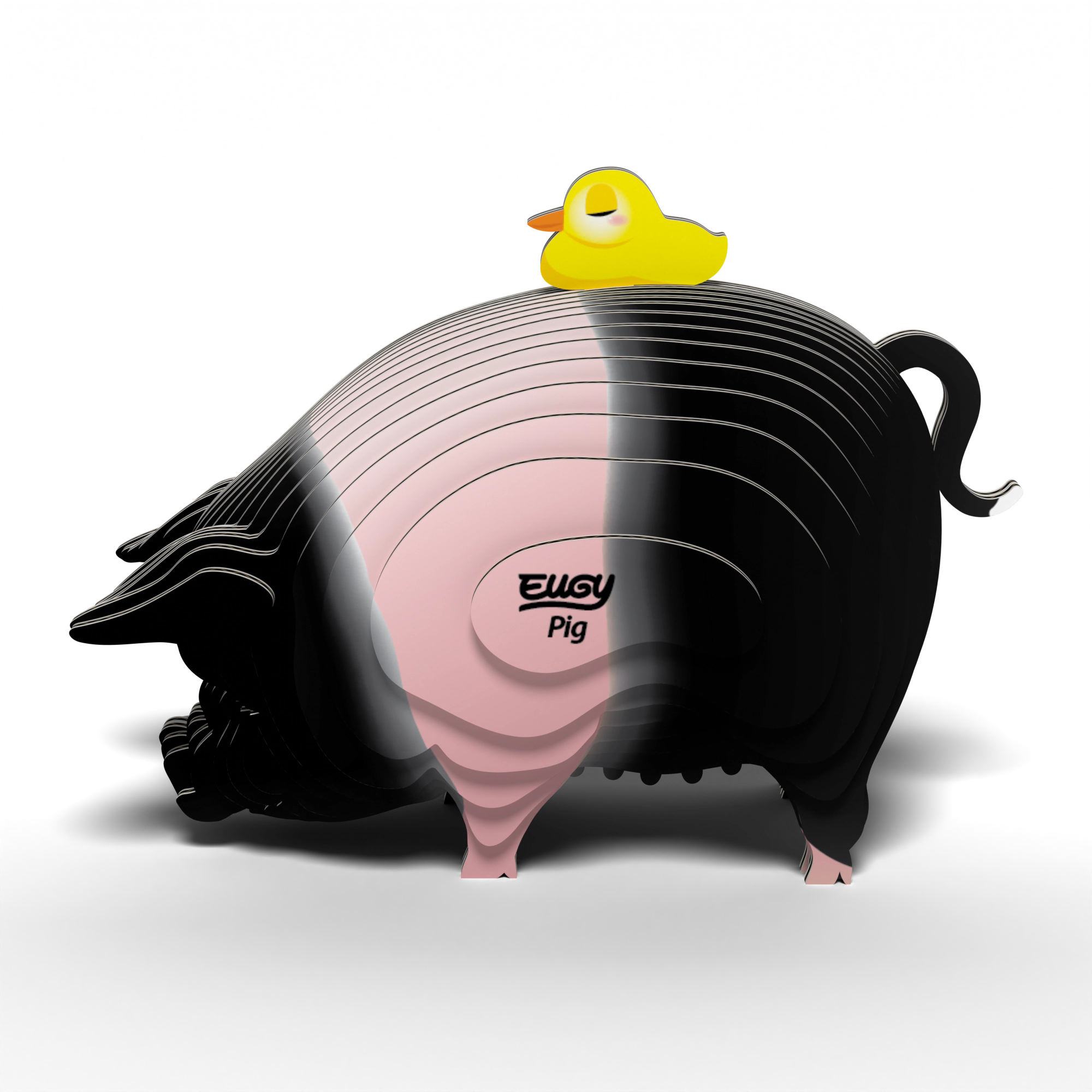EUGY Pig 3D Puzzle - contains 31 puzzle pieces