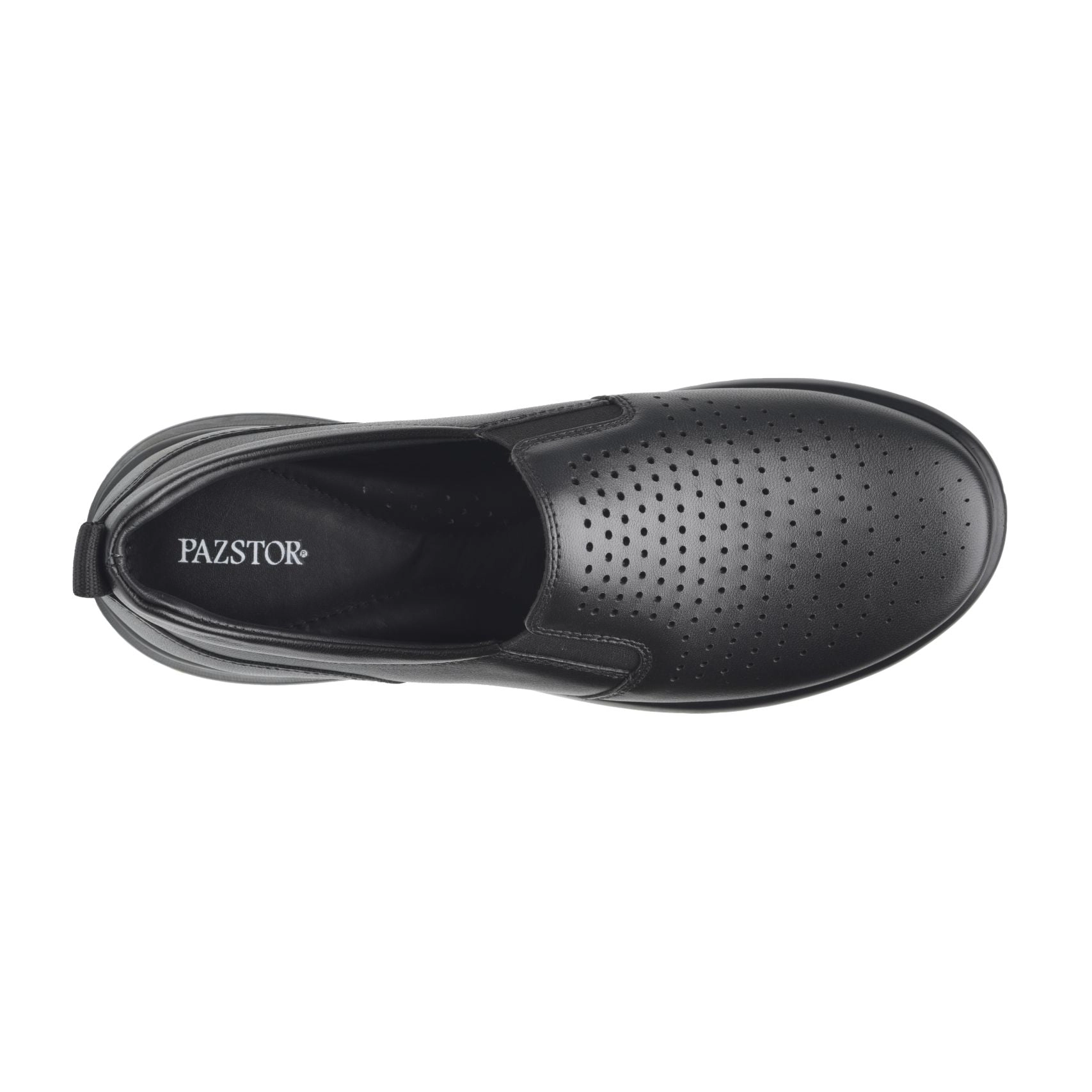 Pazstor Celeste 8607 Women's Lambskin Oxford Flats - Black
