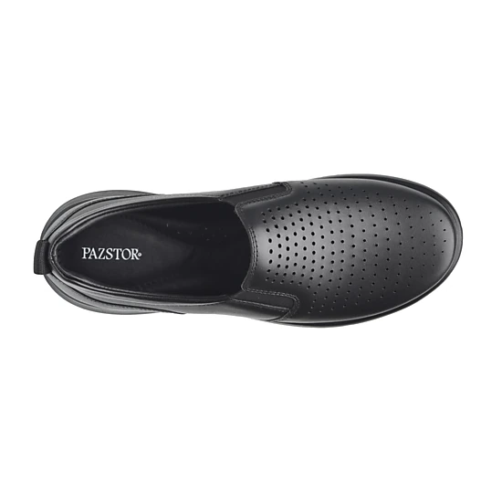 Pazstor Celeste 8607 Women's Lambskin Oxford Flats - Black