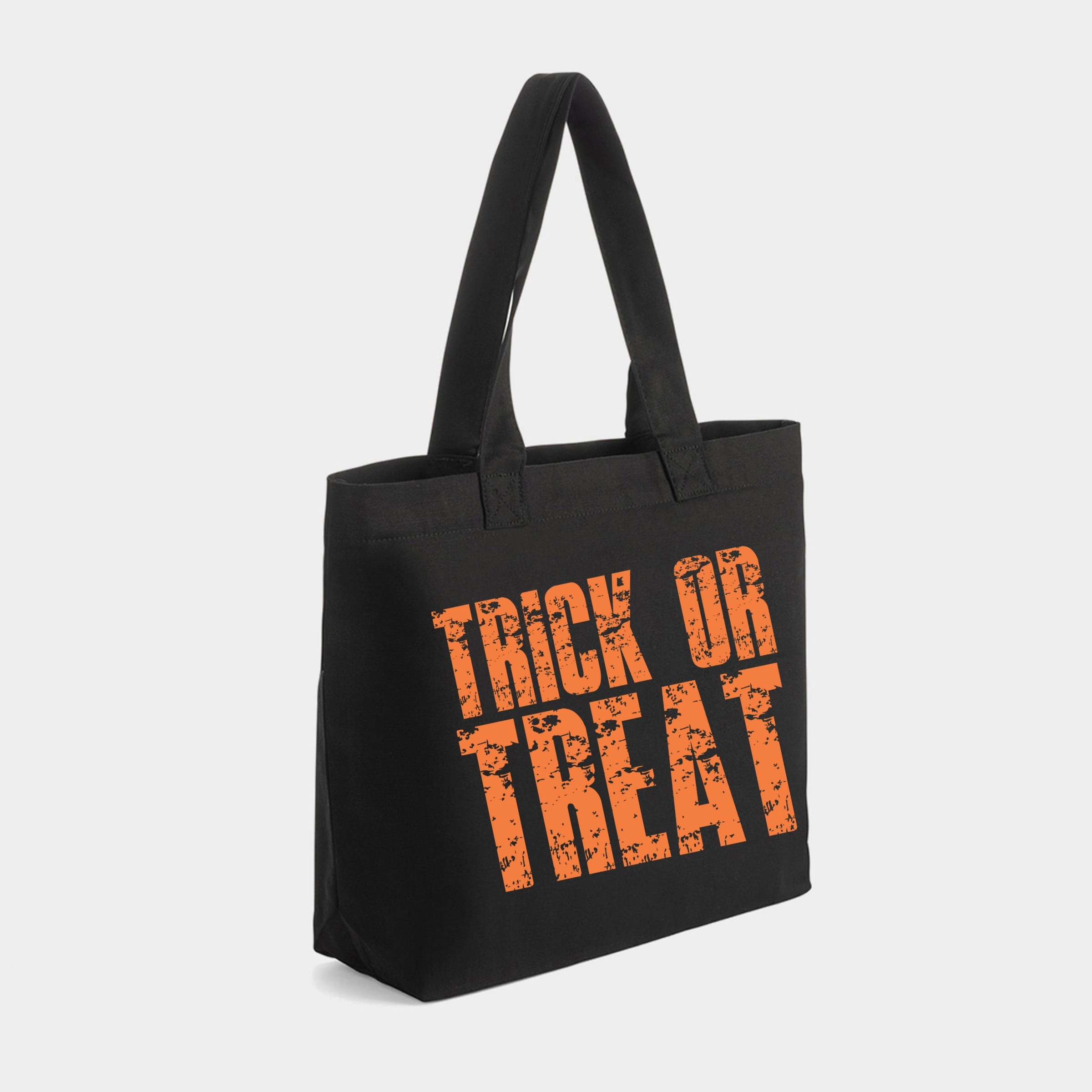 Simply Sage Market - Zippered Canvas Tote Trick or Treat Block Distressed