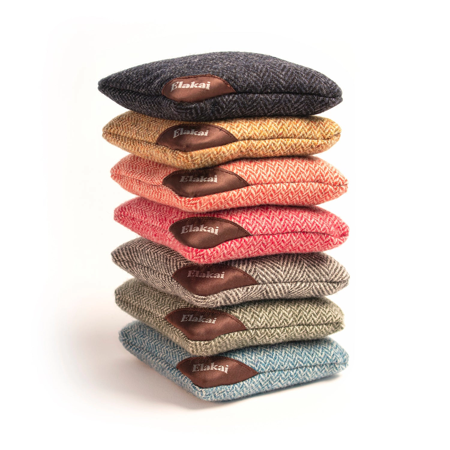 Elakai Herringbone Wool Aviator Cornhole Bags
