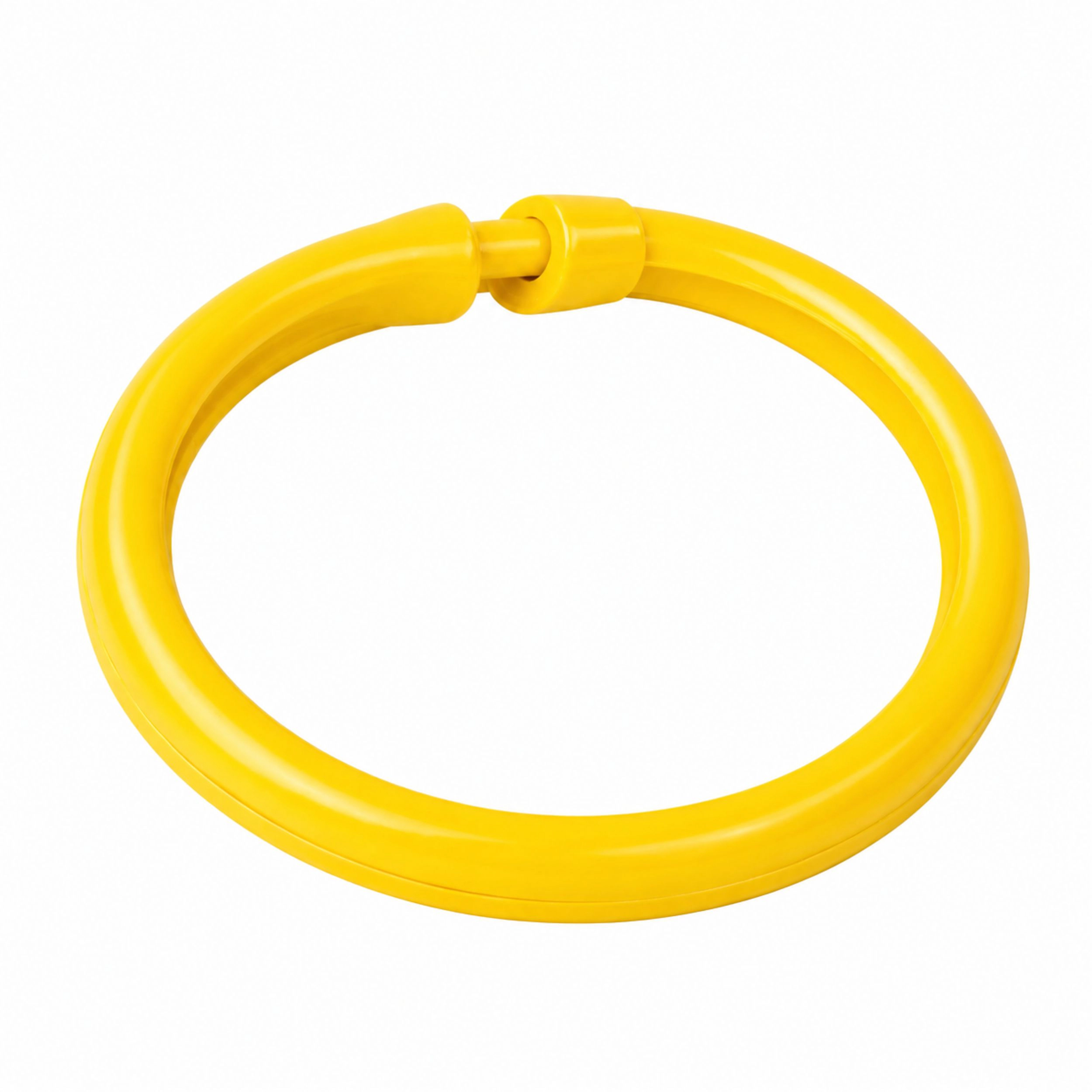 Home Collection Pack of 12 Plastic Shower Curtain O Rings with Snap Lock