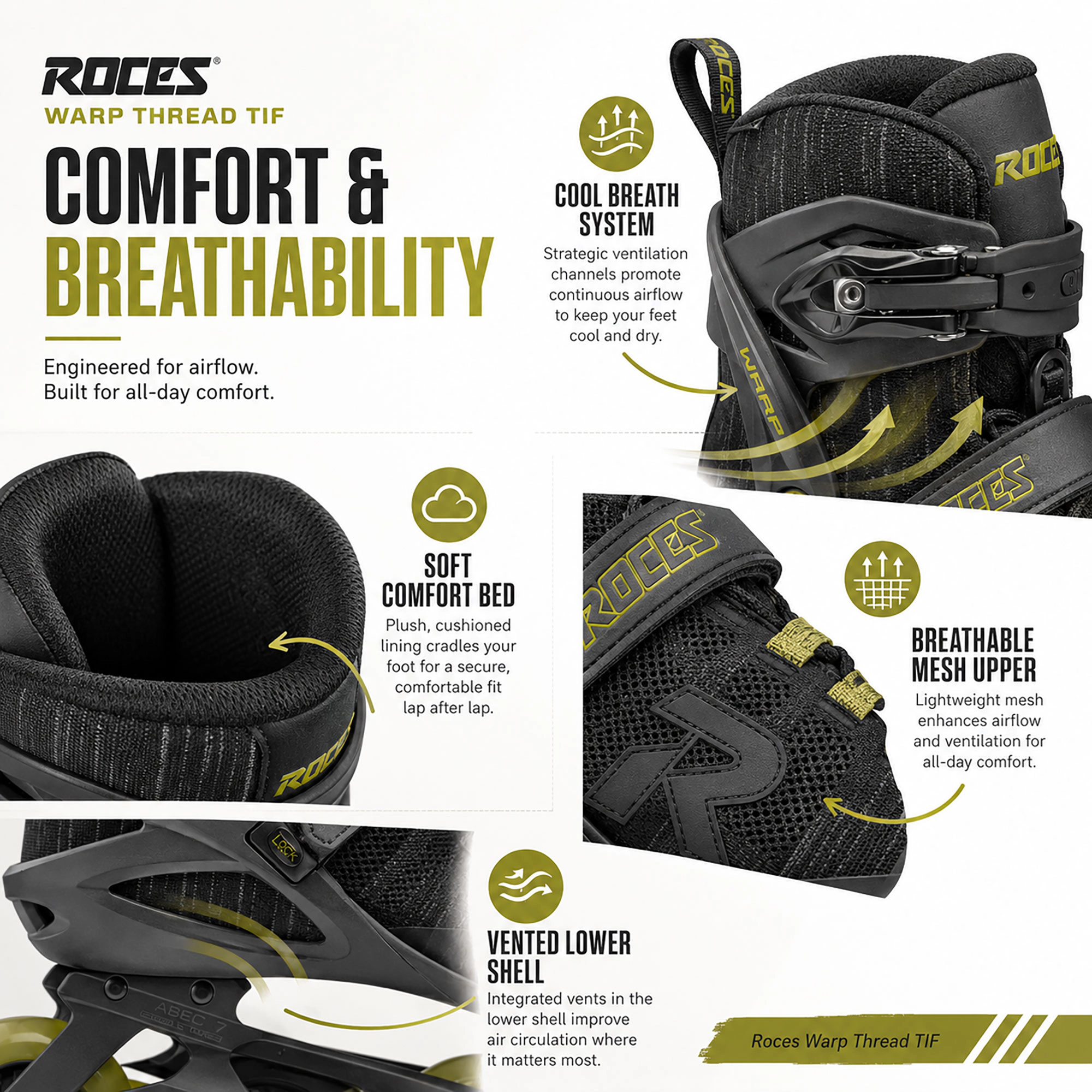 Roces Warp Thread TIF Mens Inline Skates