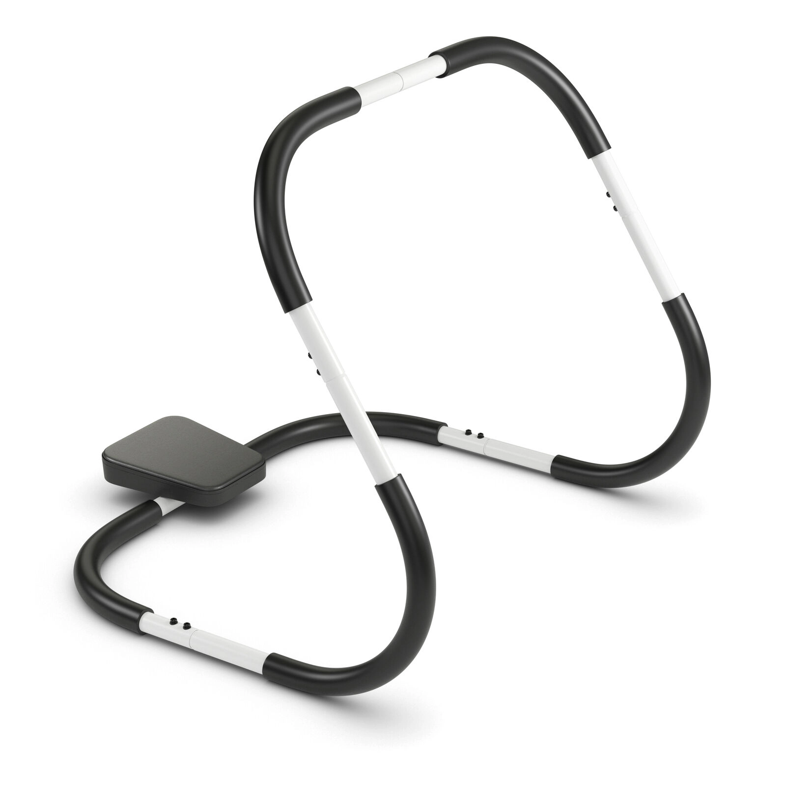 SUGIFT White Portable Ab Trainer with Headrest and Foam Handles 28.5-in W 28.5-in D 25-in H 220-lb User Capacity
