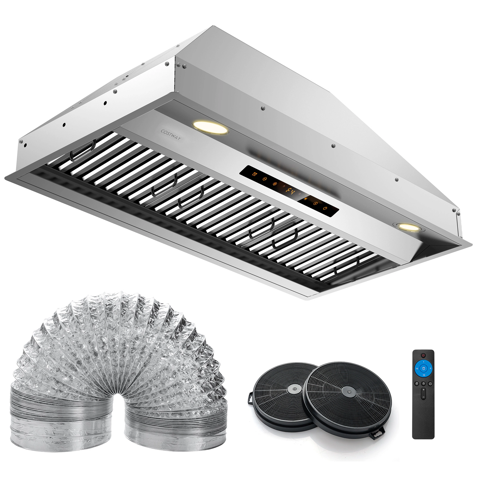 LJG 36 Inch Under Cabinet Range Hood with 4 Fan Speeds and Baffles Filters