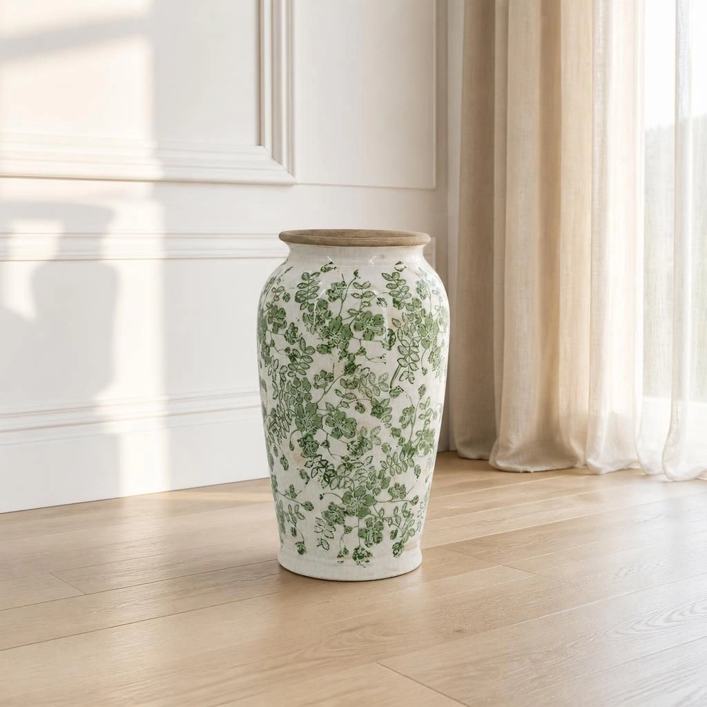 Toemoa Cylindrical Ceramic Planter for Indoor Plants