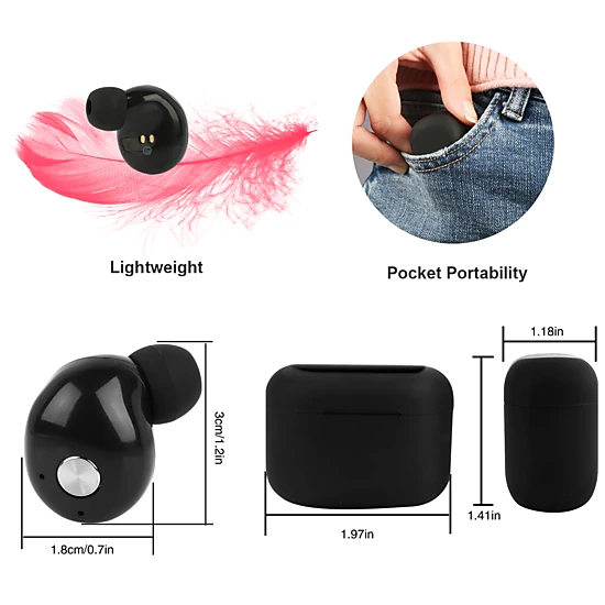GBruno Wireless IPX4 Earbuds With Charging Case