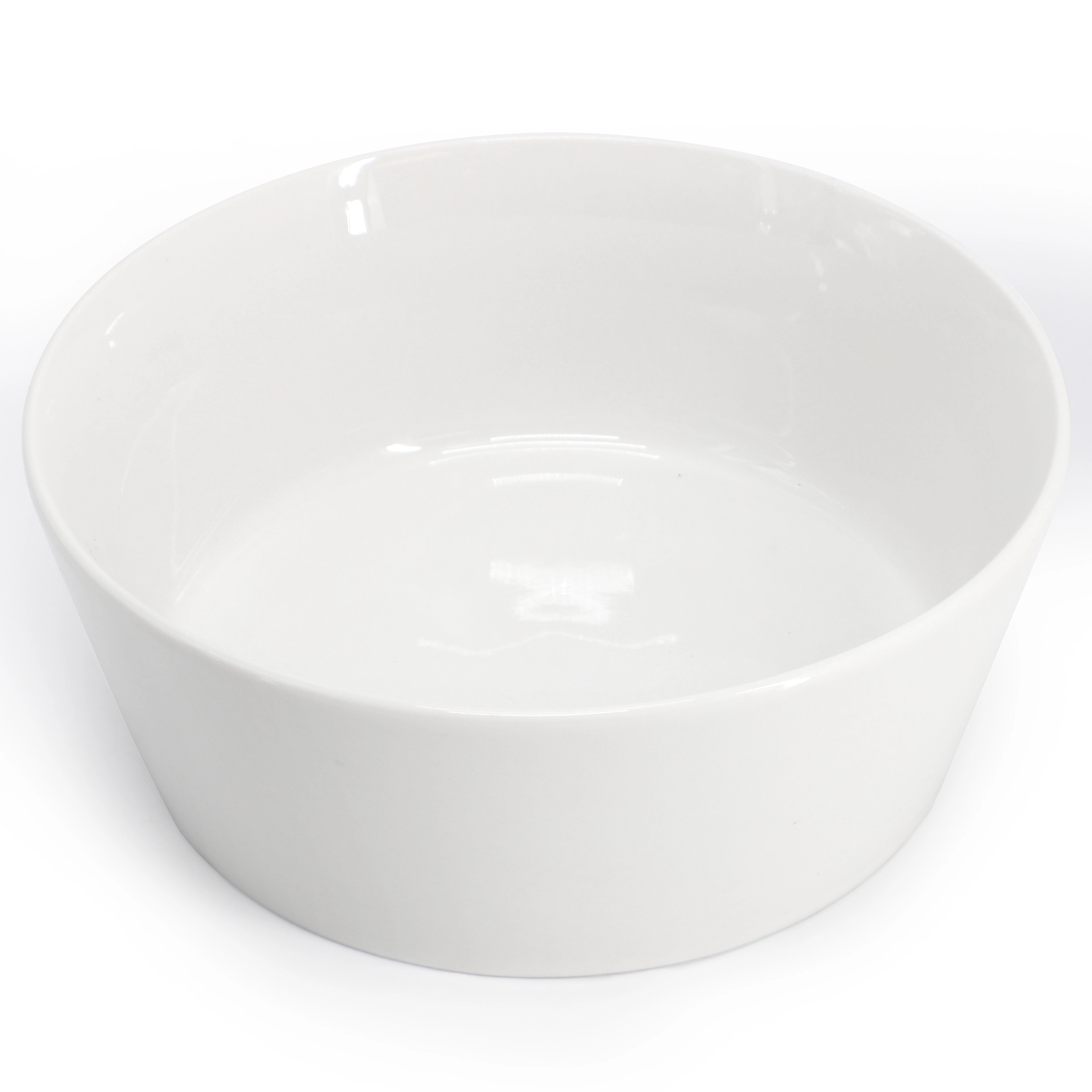 Gibson Home 2 Piece 6.75 Inch Round Fine Ceramic Side Bowl Sets in White