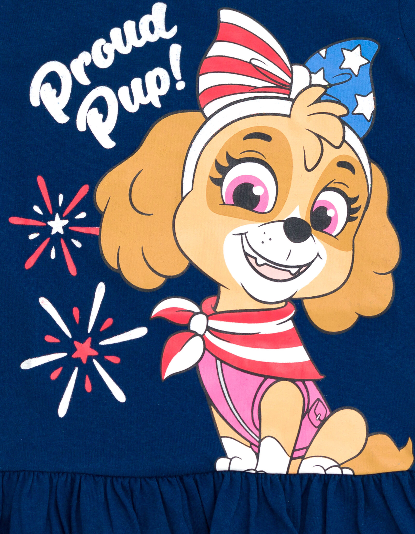 Paw Patrol Skye Girls' July 4th 2-Piece T-Shirt and Shorts Set