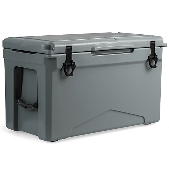 SUGIFT Gray 50-qt 220-lb Capacity Rotomolded Hard Cooler Ice Chest