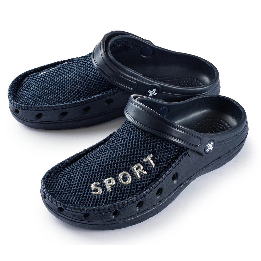 Roxoni Men’s Rubber Sport Clogs with Breathable Mesh Upper