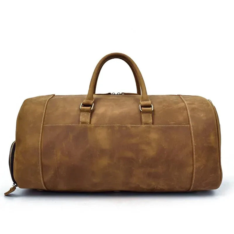 Steel Horse Leather Unisex The Bard Weekender | Handmade Duffle Bag