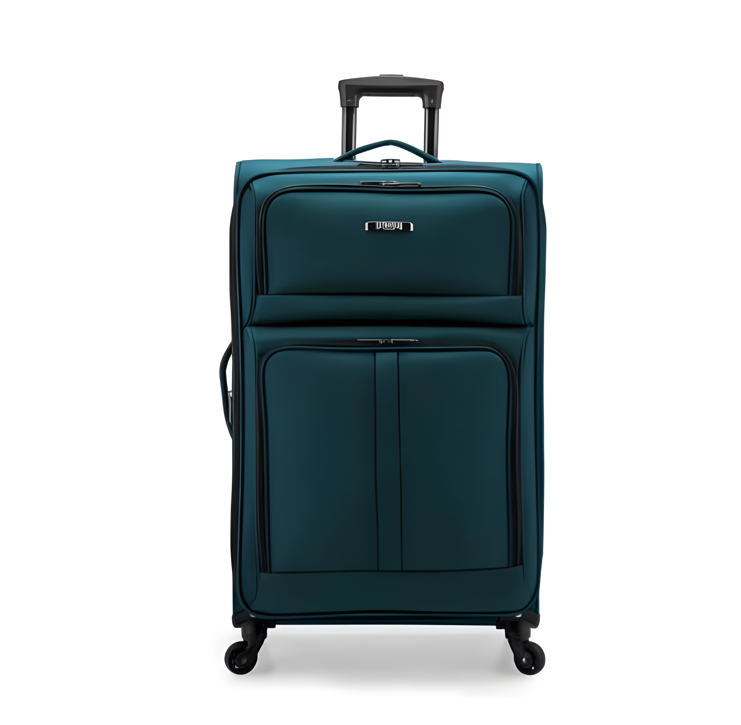 U.S. Traveler Anzio Softside Expandable Spinner Luggage, Teal, 30" Checked Large