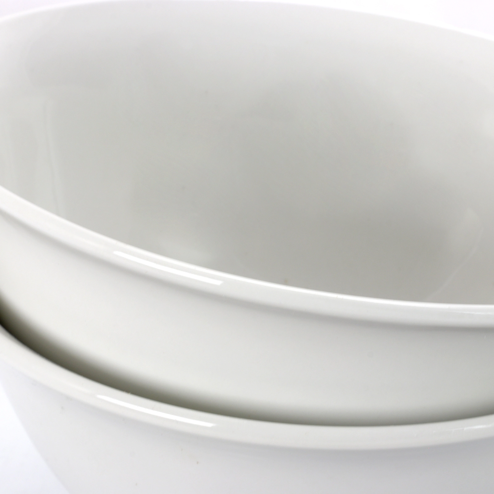 Gibson Home 2 Piece Inch Ceramic All-Purpose Round Bowl Set in White