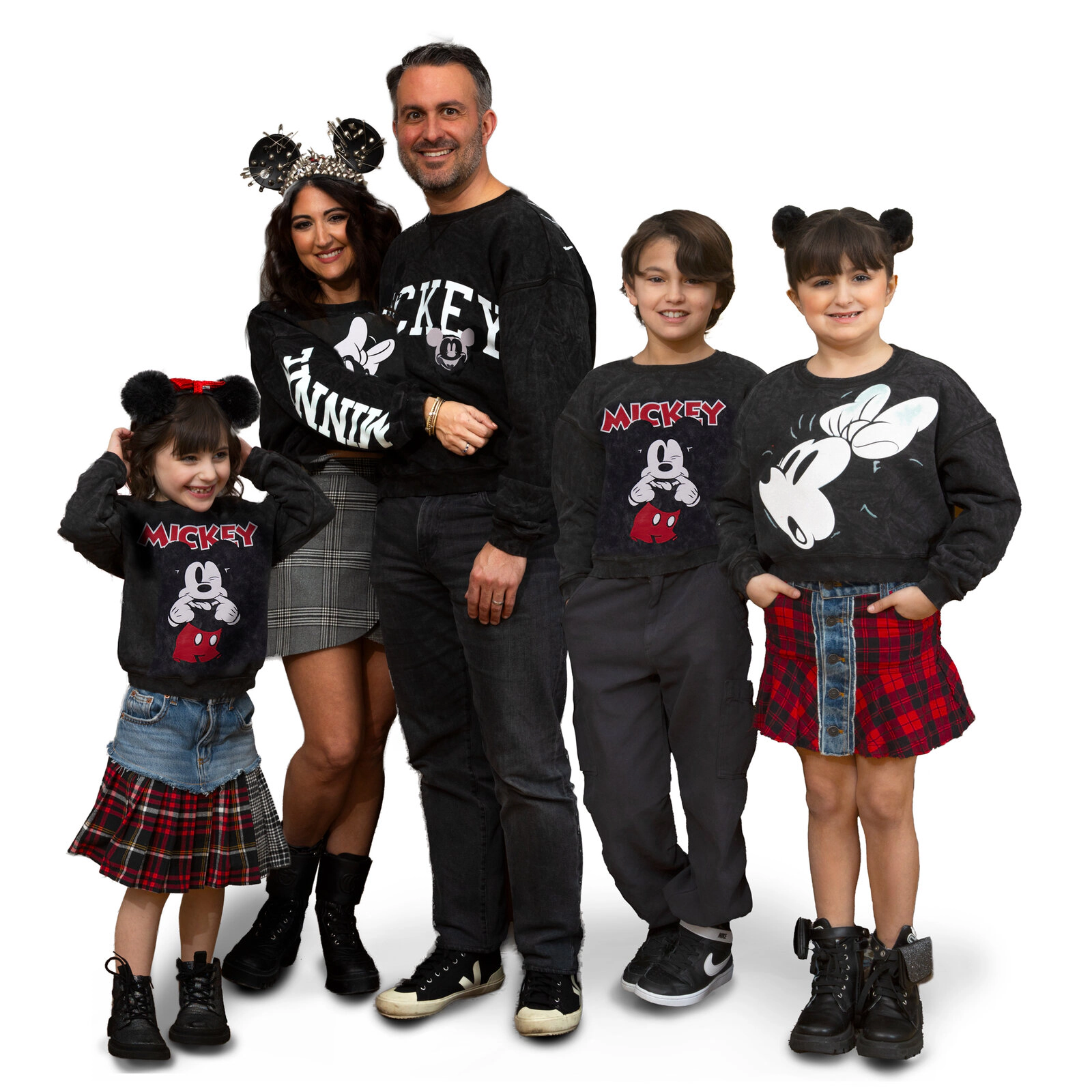 Disney Mickey Mouse & Friends Matching Family Mineral Wash French Terry Pullover Sweatshirt