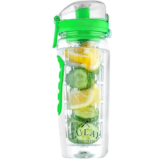 Zulay Kitchen Fruit Infuser Water Bottle - 34oz - Leakproof With Full-Length Infusion Rod