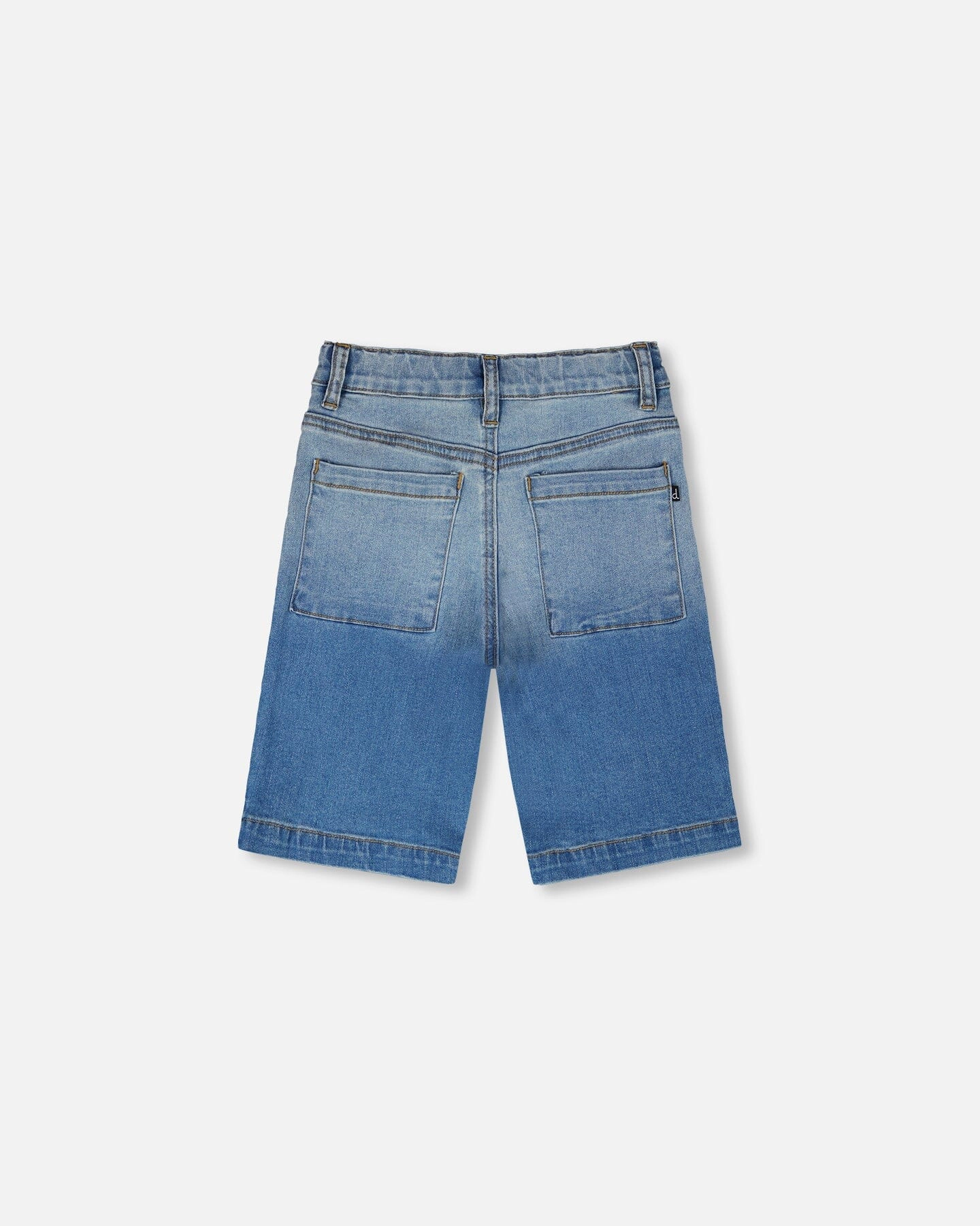 Deux par Boys Stretch Jean Bermuda To Gradient