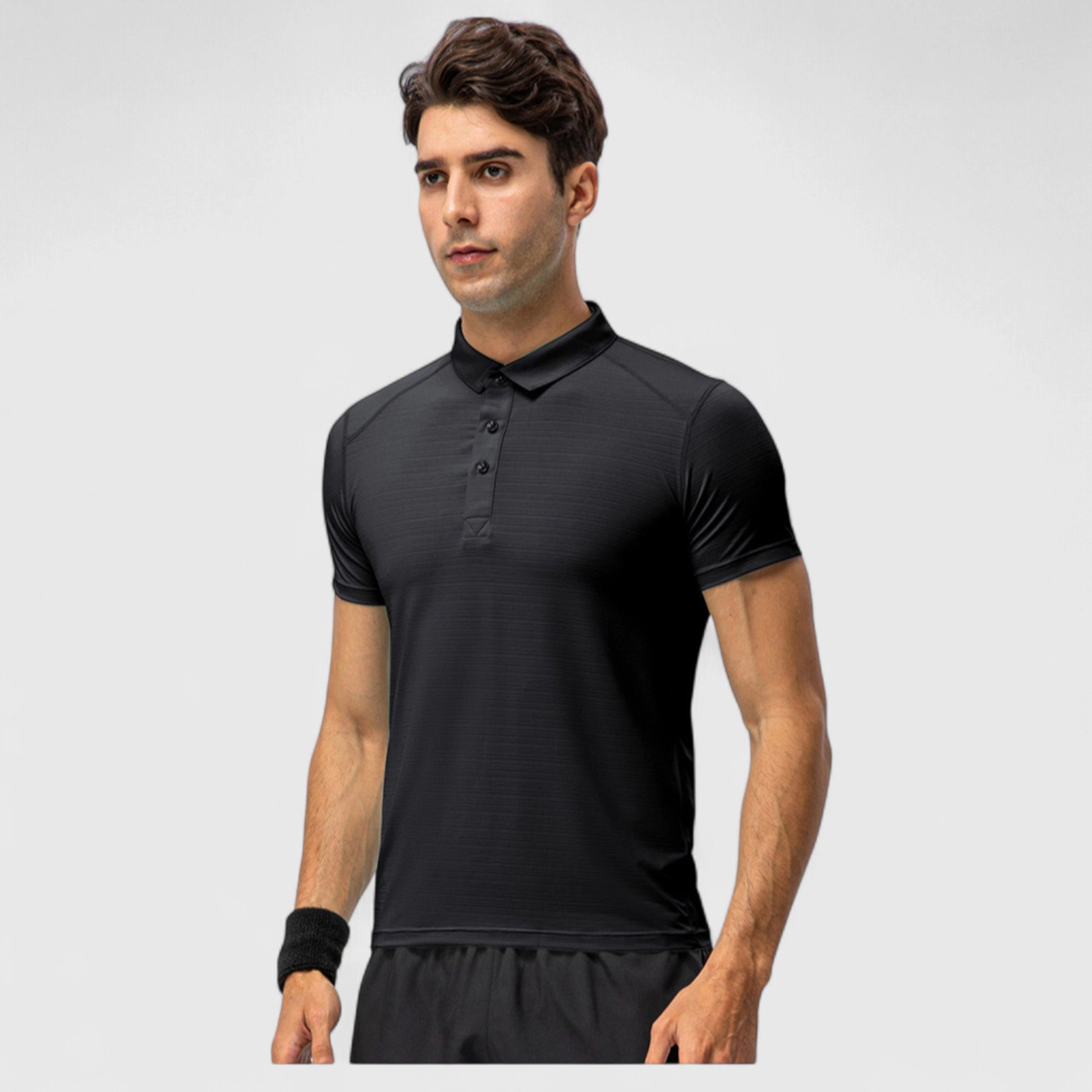 Anna-Kaci Men's Athletic Fit Polo Shirt with Short Sleeves and Three-Button Placket for Casual Sport Styling