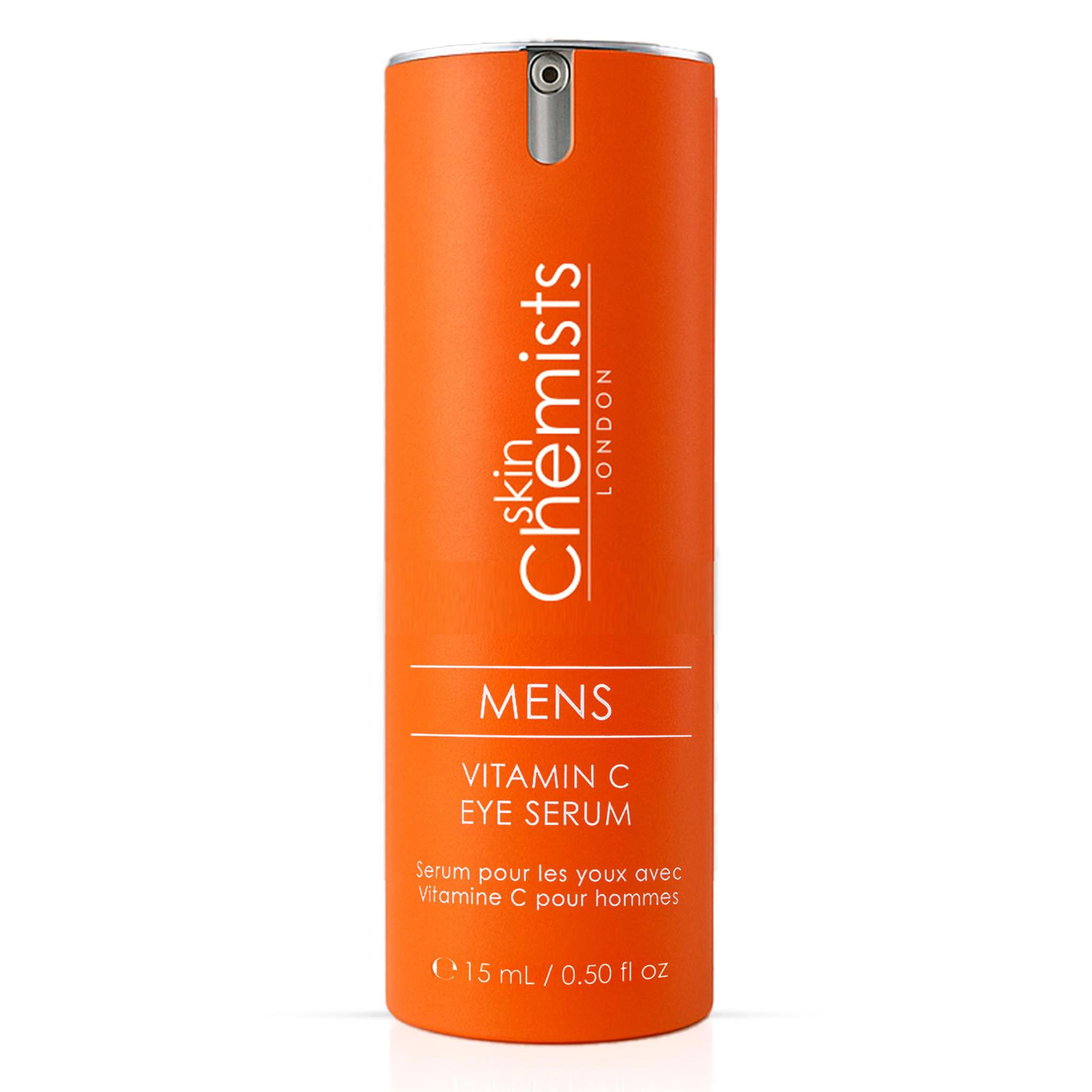skinChemists Men's Vitamin C Eye Serum 15ml - Brightening Anti-Aging Treatment