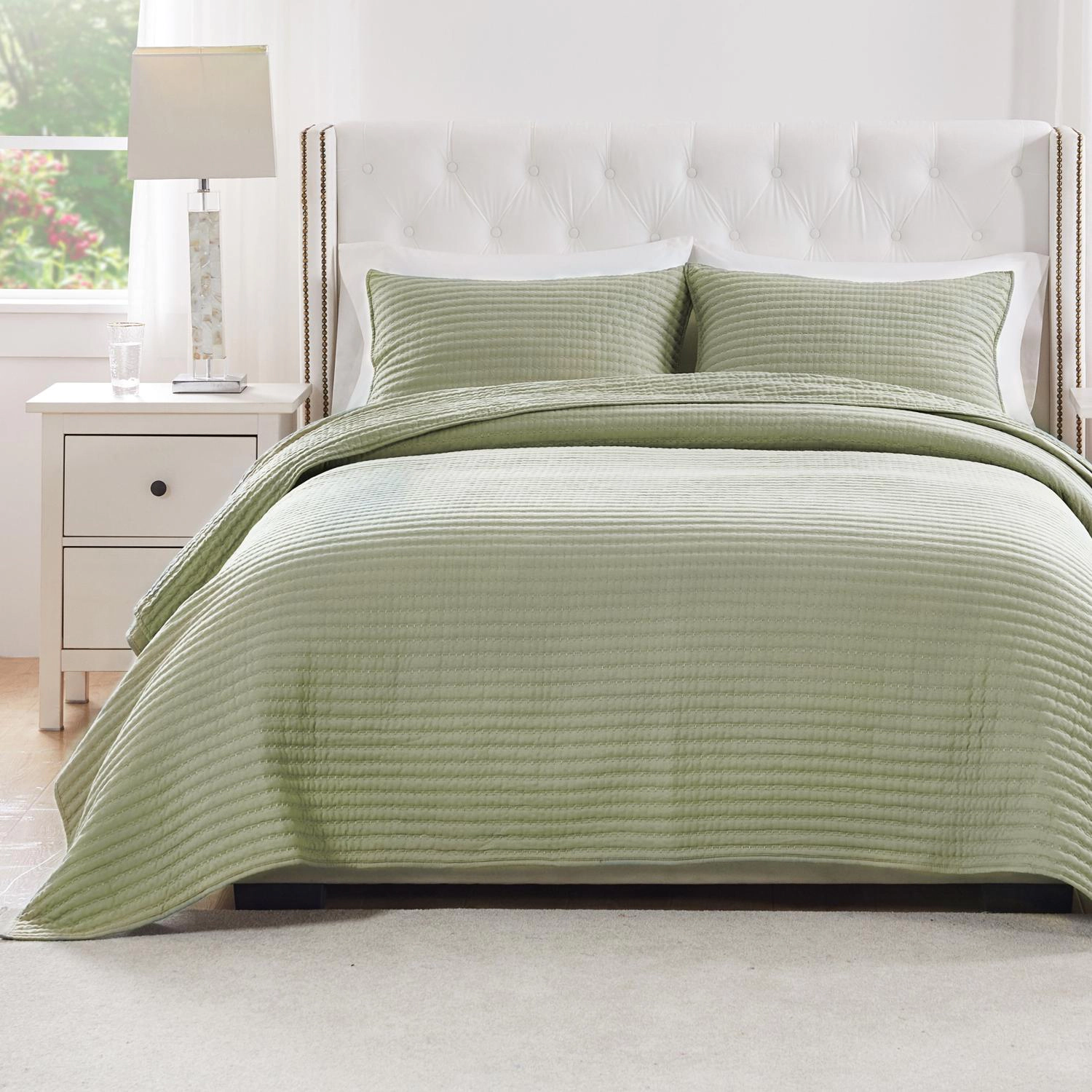Greenland Home Fashions Vineyard Luxurious Modern Design Quilt Bedding Set 3 Piece
