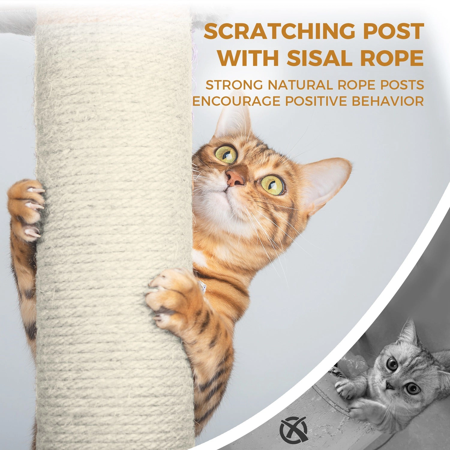 GBruno 68in Multi-Level Cat Tree Tower