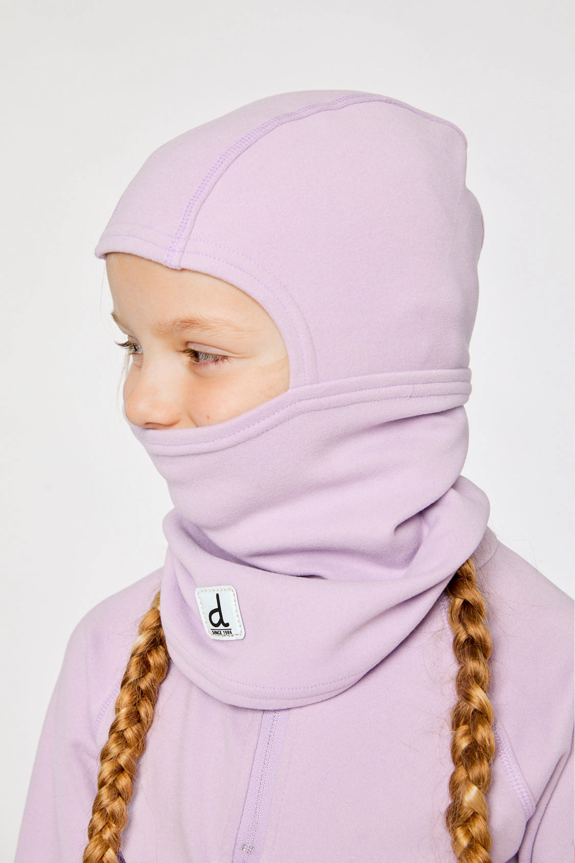 Deux par Girls Brushed Jersey Balaclava with Reflective Patch