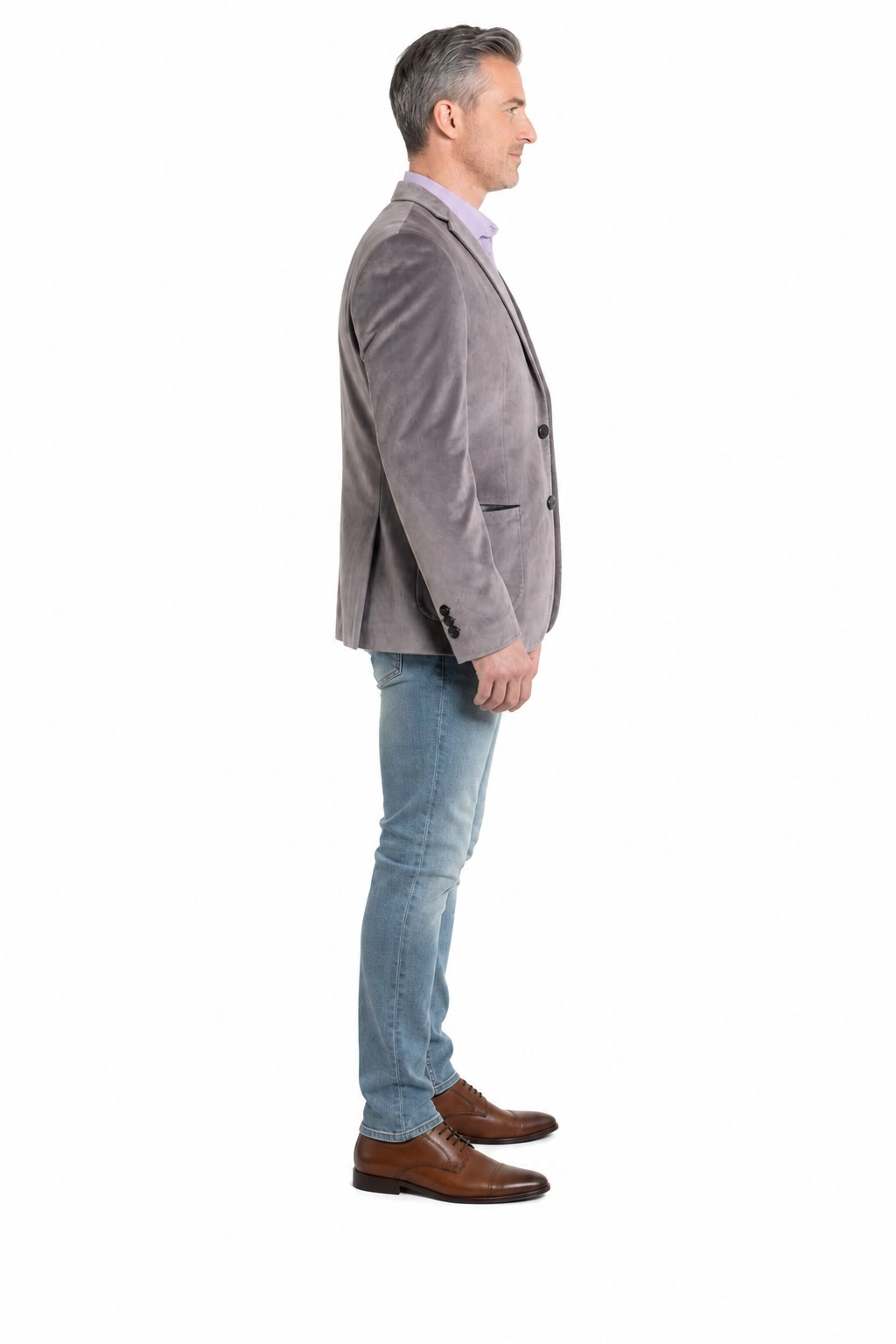 Elie Balleh Men's Slim Fit Velvet Sportcoat