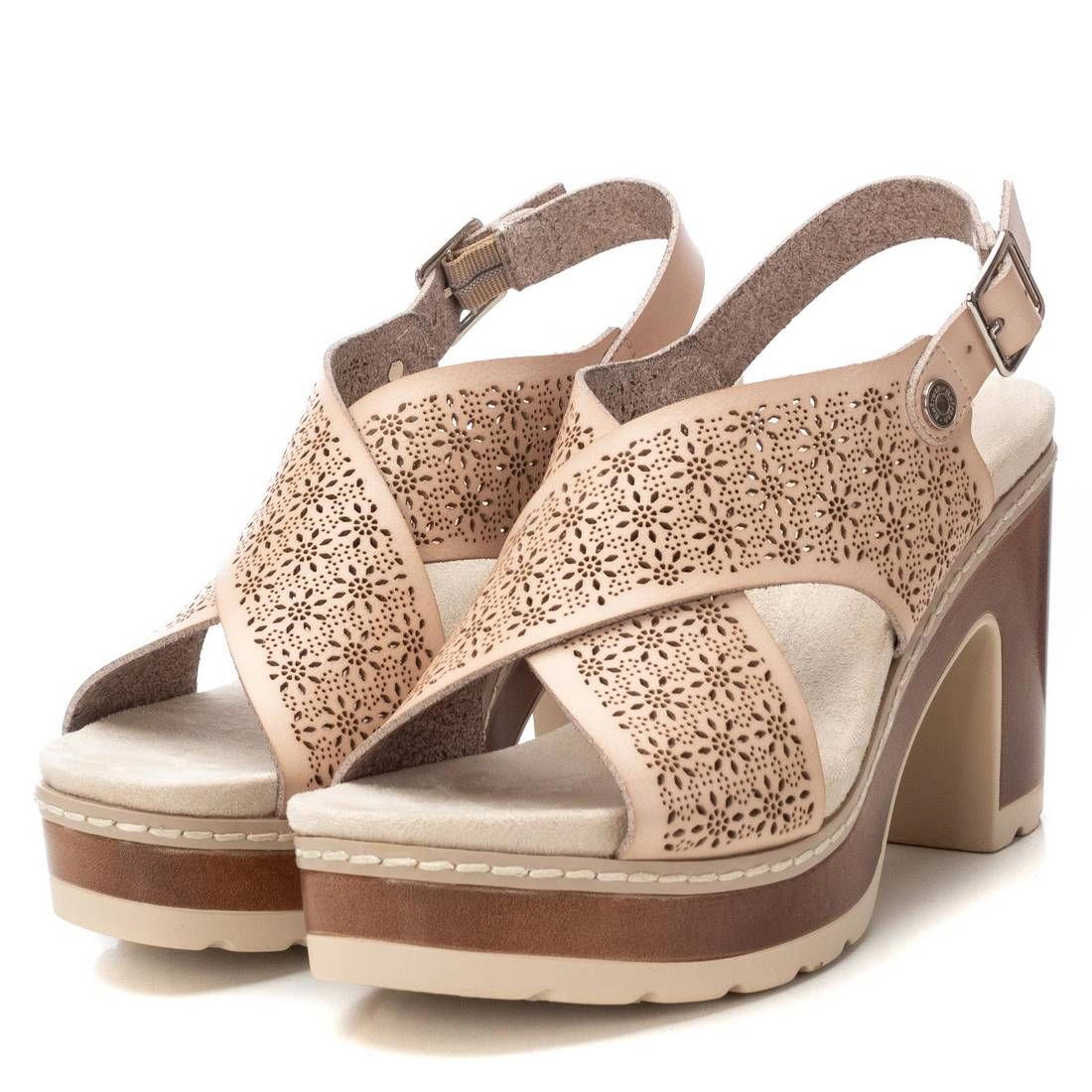 Refresh women's heeled slingback sandals