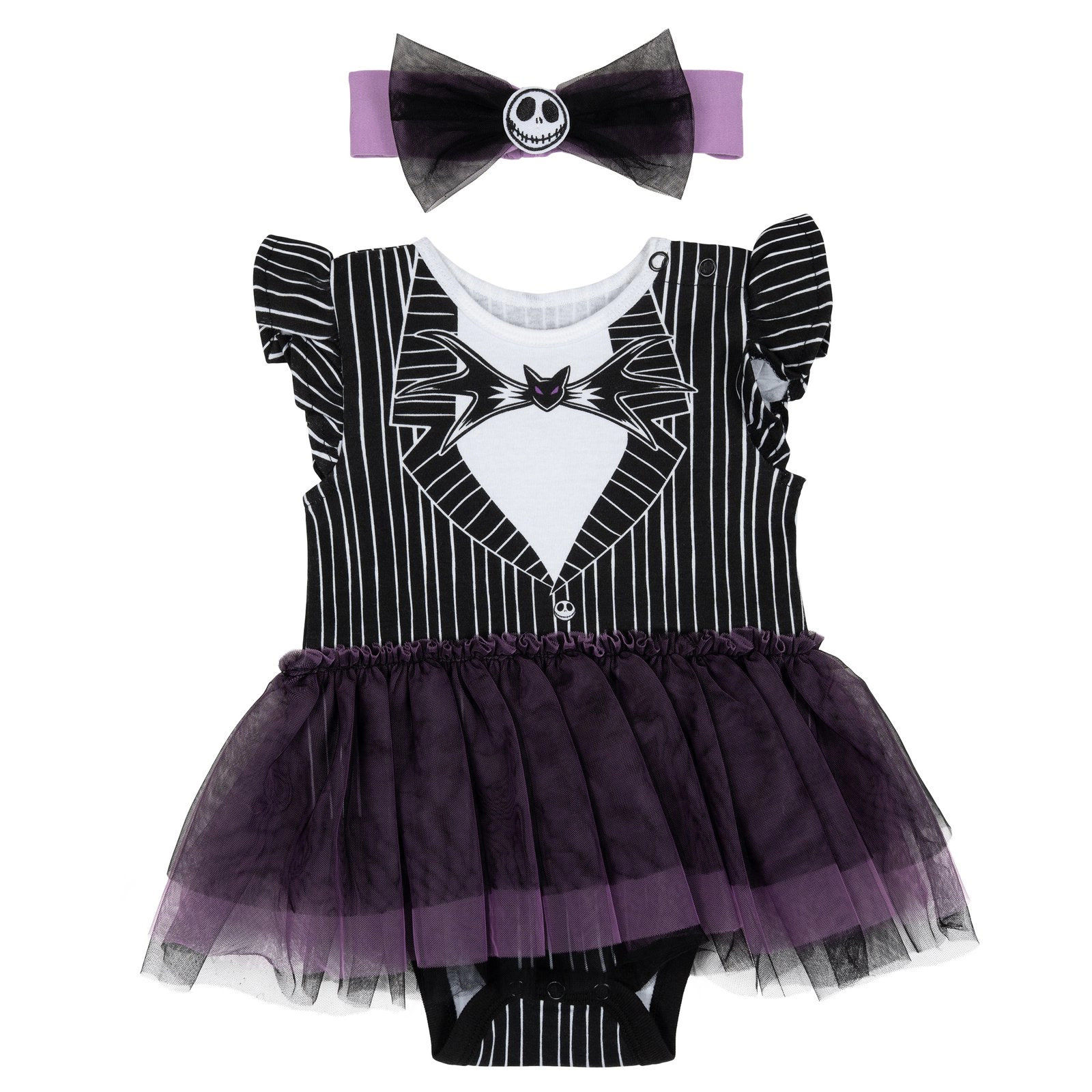 Disney Nightmare Before Christmas Baby Girls' Cosplay Dress and Headband Set