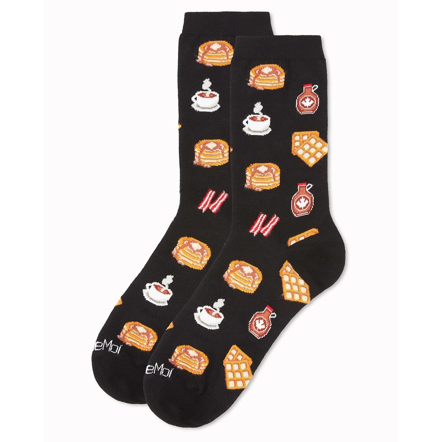 MeMoi Breakfast of Champions Bamboo Blend Crew Socks