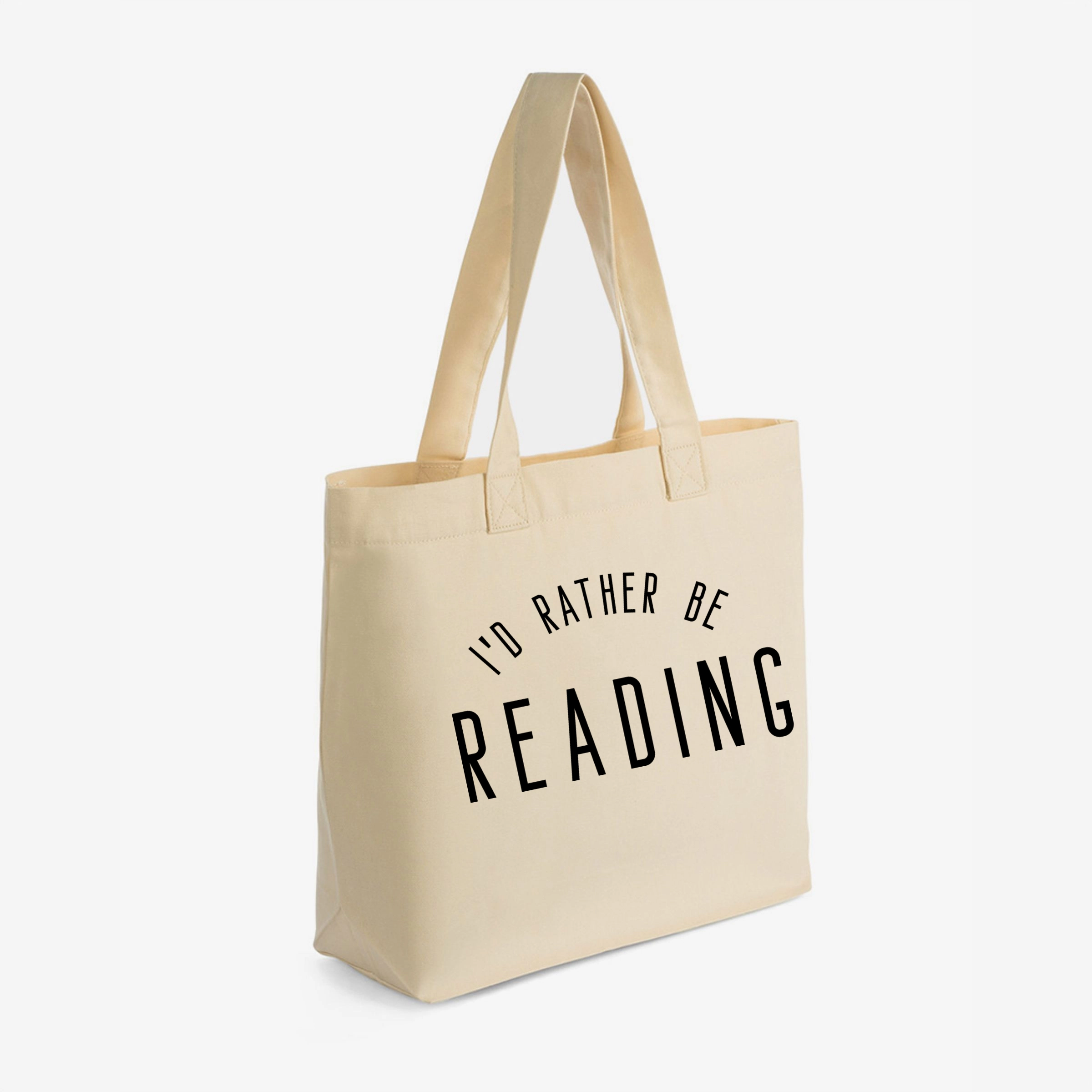 Simply Sage Market - Zippered Canvas Tote I'd Rather Be Reading