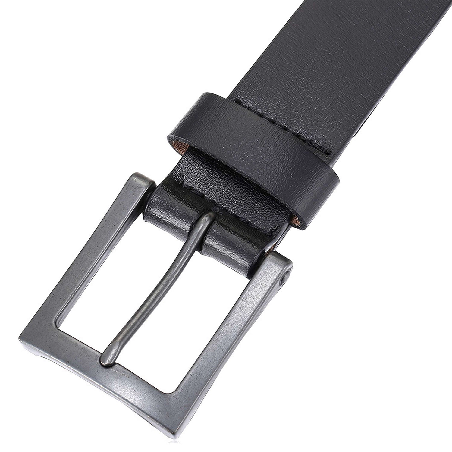 Mio Marino Men's Full-Grain Leather Casual Jean Belt