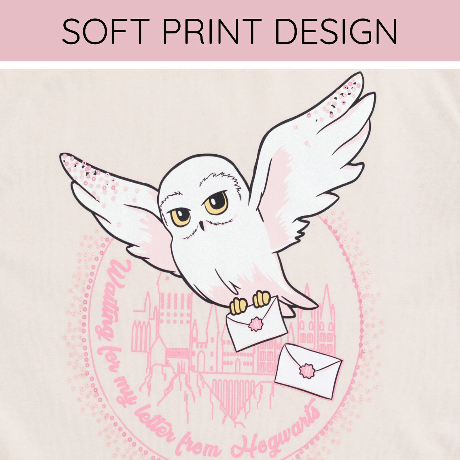 Harry Potter Hedwig Girls' 2-Piece T-Shirt and Bike Shorts Set