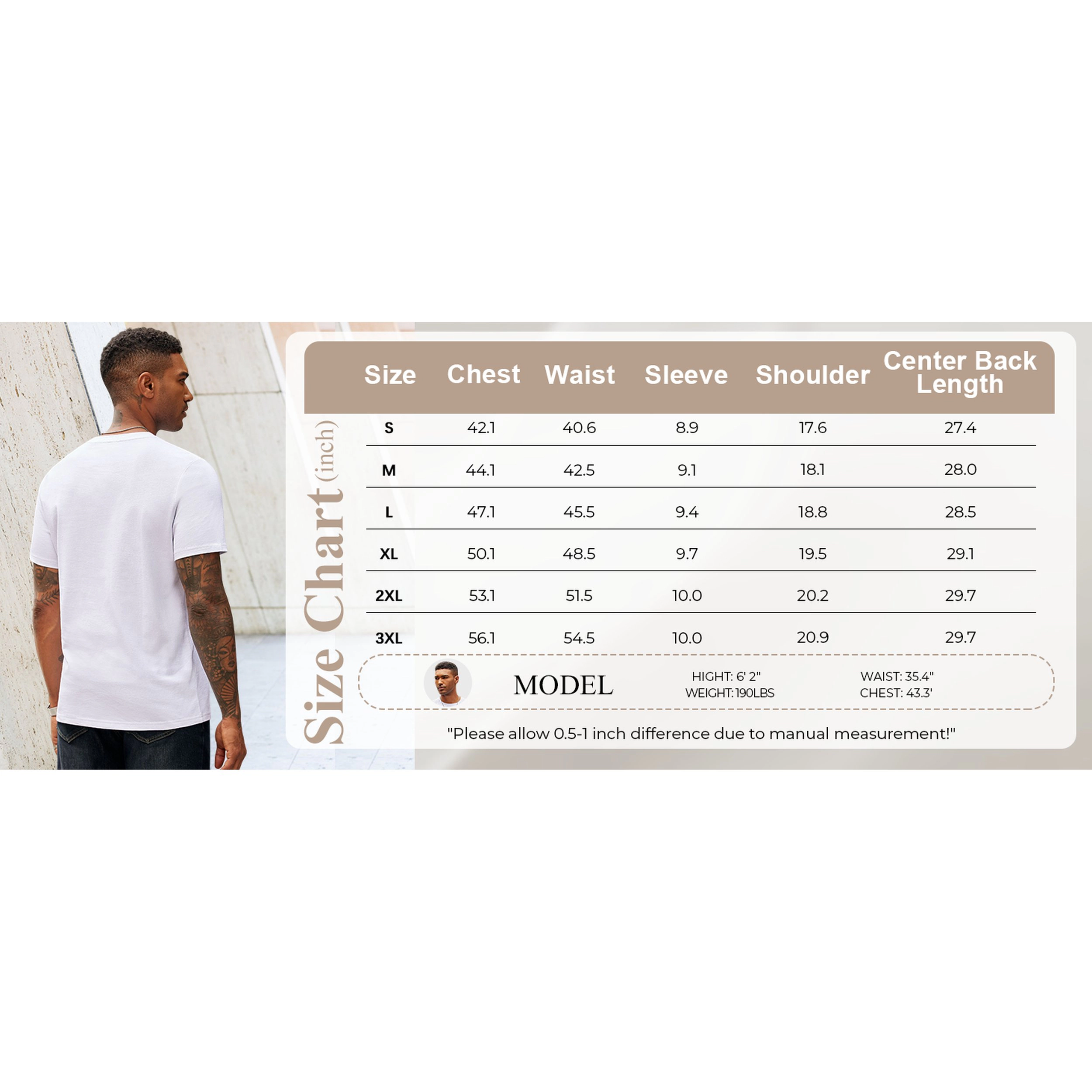 COOFANDY Men's Regular Fit Crew Neck Short Sleeve Casual T-Shirt
