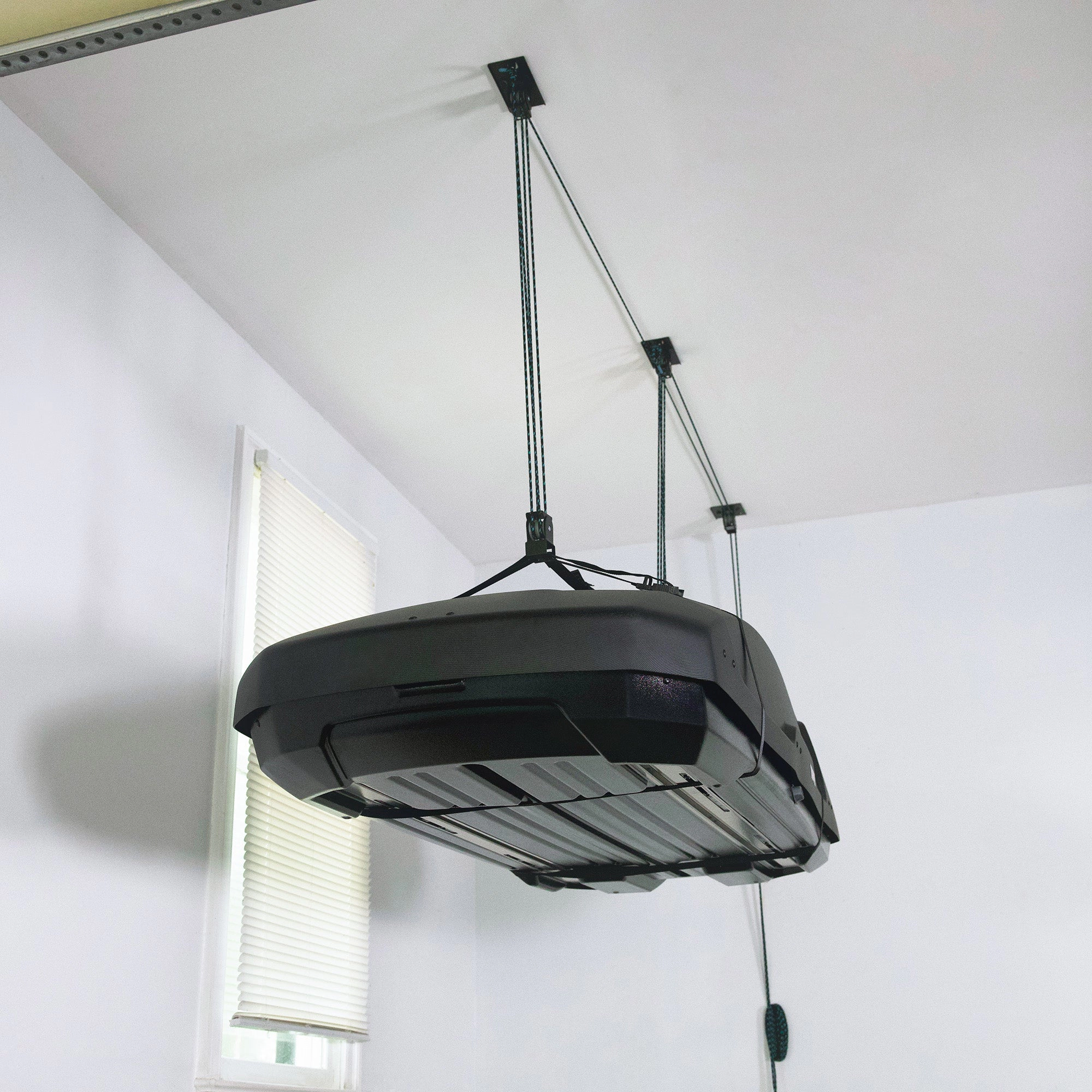 StoreYour MaxAssist Cargo Box Hoist, Holds up to 150 lbs, Up to 18' Lift, 4:1 Mechanical Advantage